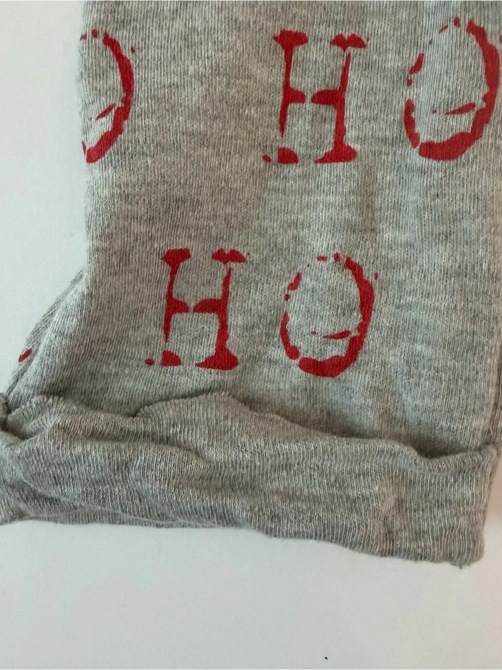 Mud Pie Baby Santa Crochet “HO HO HO” Christmas Holiday Cotton Romper 3-6M NWT